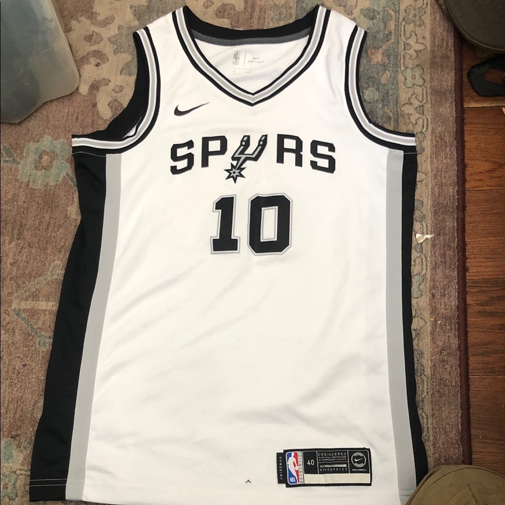 Nike Spurs Black and White Basketball Jersey